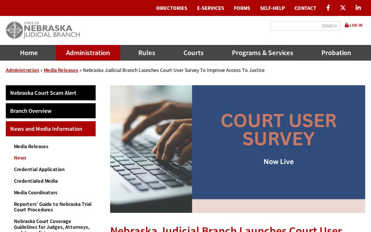 Red Willow County court docket image about Nebraska court access