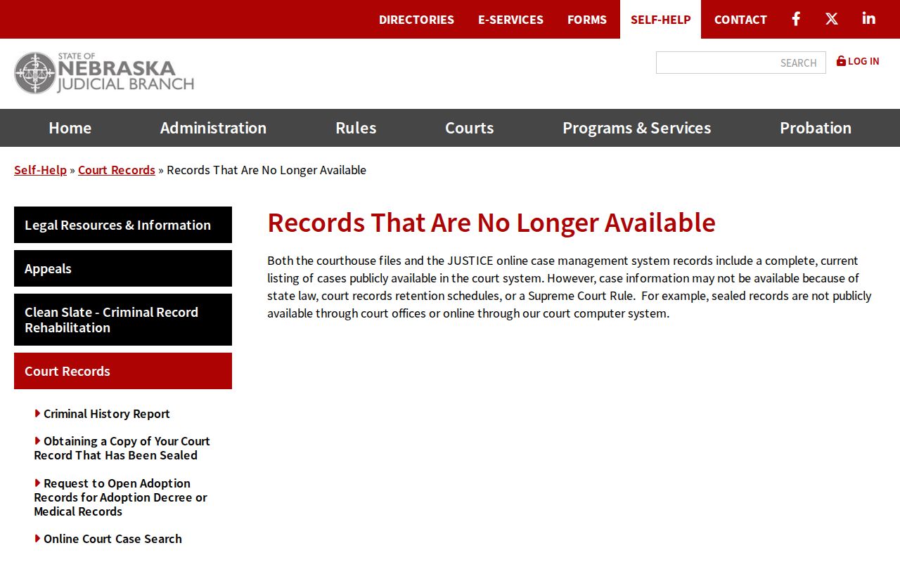 Indianola court docket unavailable records explanation source