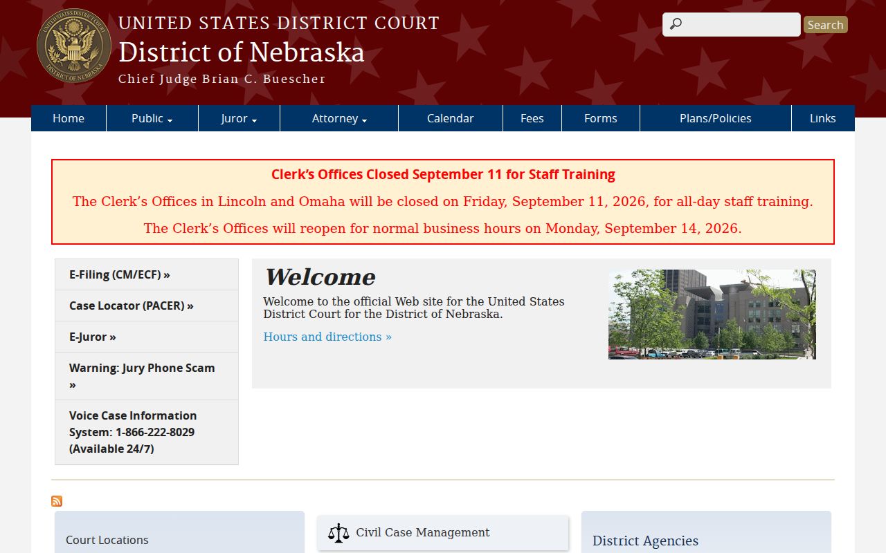 Lebanon court docket United States District Court Nebraska source