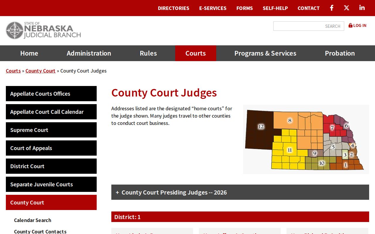 McCook court docket County Court judges directory source